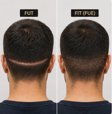 مقایسه روش FUT و FUE در کاشت مو